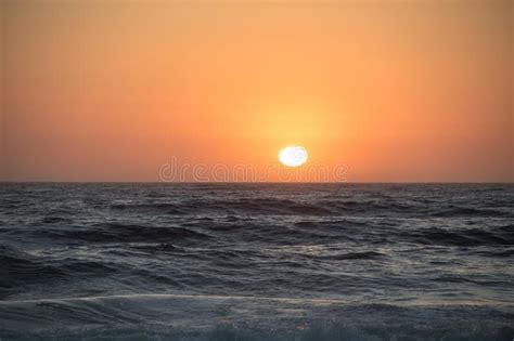 Pacific Ocean Sunset Stock Image Image Of Waves Gold 119377815