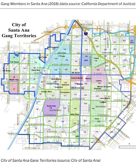 Santa Ana Gang Map 2018 Oc 🍊 Missing Several Gangs Rcalibanging