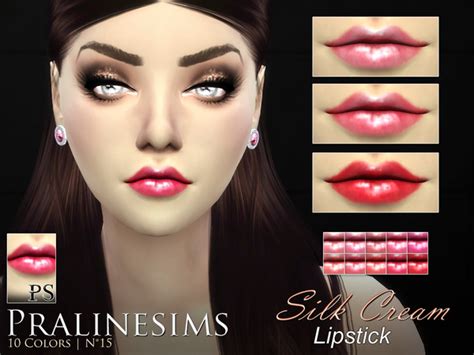 Silk Cream Lipstick Duo By Pralinesims At Tsr Sims 4 Updates