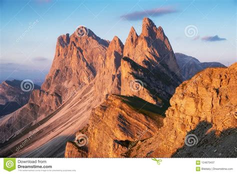 High Mountains In The Dolomite Alps Italy Beautiful