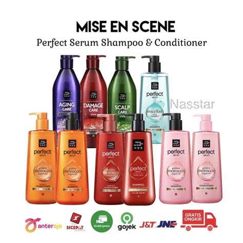 Jual Mise En Scene Perfect Serum Shampoo Conditioner Damage Aging Scalp Care Original