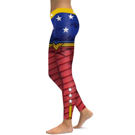 Womens Wonder Woman Compression Leggings