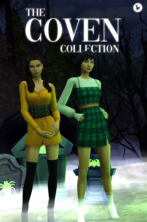 The Coven Collection Greenllamas Sims 4 Sims 4 Collections Sims 4