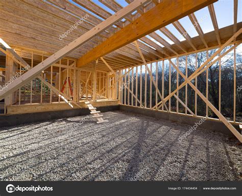 New House Construction Framing Stock Photo By ©sonar 174434404