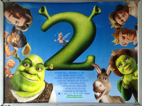 Cinema Poster Shrek 2 2004 Main Quad Mike Myers Eddie Murphy Cameron