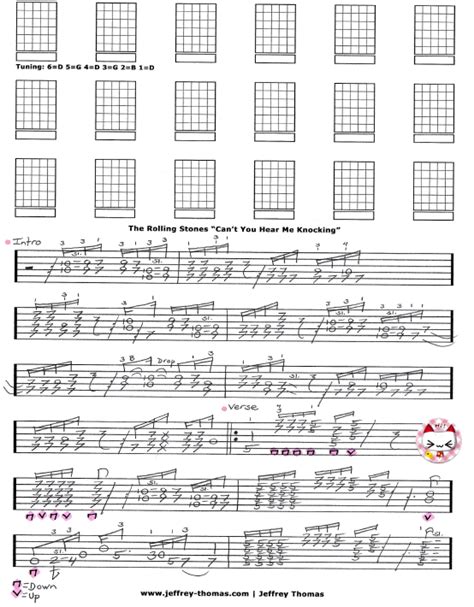 The Rolling Stones Cant You Hear Me Knocking Free Guitar Tab