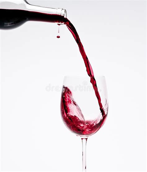 Red Wine Being Poured Stock Photo Image Of Isolated 15140324