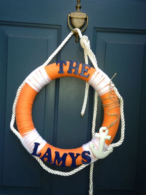 Coast Guard Themed Nautical Wreath Coast Guard Wife Coast Gaurd