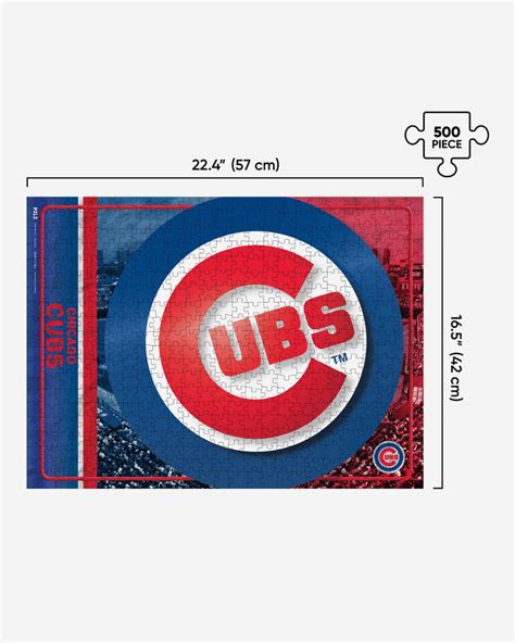 Chicago Cubs Big Logo 500 Piece Jigsaw Puzzle Pzlz Foco