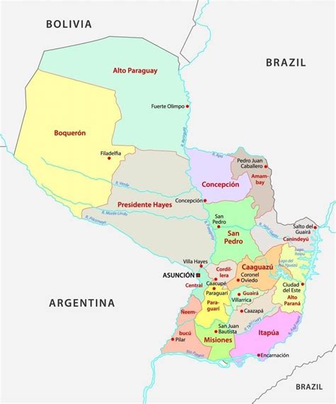 Quiero Sangre Organizar Mapa De Division Politica Del Paraguay Nunca