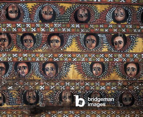 Figures Of Angels Ceiling Of The Ethiopian Orthodox Church Debre
