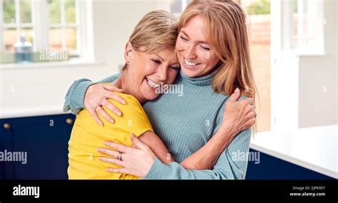 Mother Embracing Love Daughter Bonding Mom Mothers Mum Cuddling