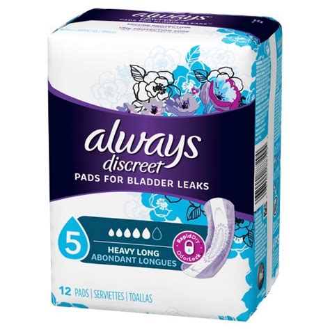 Always Discreet Maximum Absorbency Long Length Incontinence Pads Target