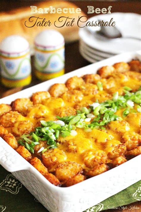 I know there are lots of variations on how to make a tater tot casserole. Barbecue Beef Tater Tot Casserole ...