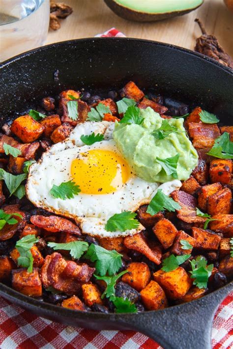 Chipotle Sweet Potato And Black Bean Hash With Guacamole Closet Cooking