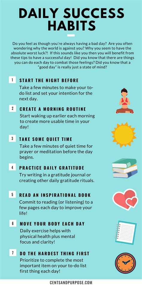 7 Habits You Need To Create To Have A Successful Day Success Habits