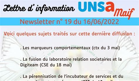 Blog Du Syndicat Unsa Maif