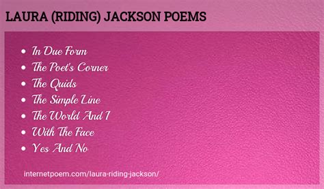 laura riding jackson book poems
