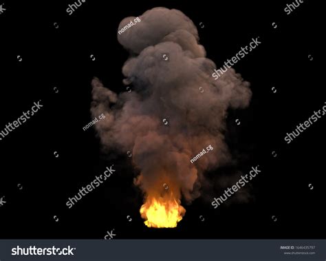 Large Smoke Fire Burning Stock Photo 1646435797 Shutterstock