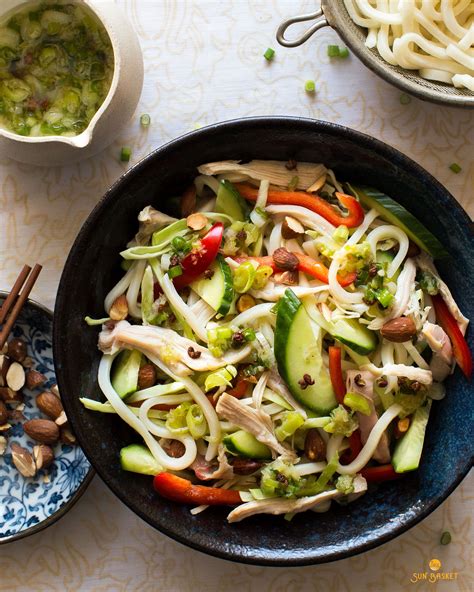 Sichuan Chicken Noodle Salad With Ginger Scallion Sauce Recipe