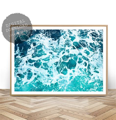 Ocean Art Print Digital Download Coastal Beach Decor Large Printable