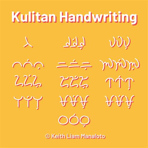 Kulitan Handwriting Opentype Font Behance