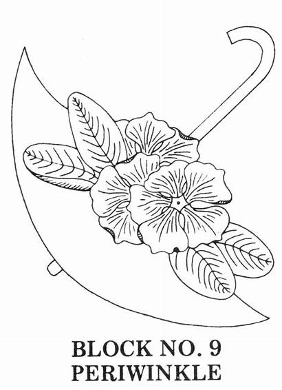 Applique Quilt Malen Blumen Embroidered Embroidery Umbrella