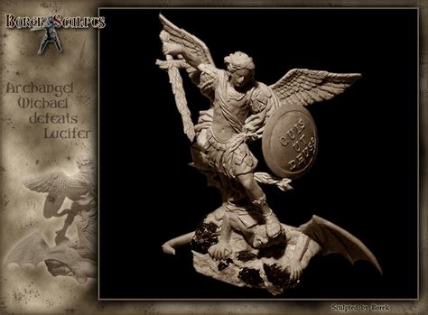 Borek Sculpts 54mm Archangel Michael Defeats Lucifer