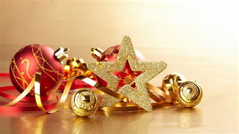 Christmas Decorations Baubles Glitter Ribbon Winter Star Hd