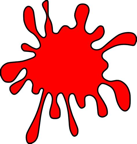 Small Red Ink Splash Clip Art At Vector Clip Art Online