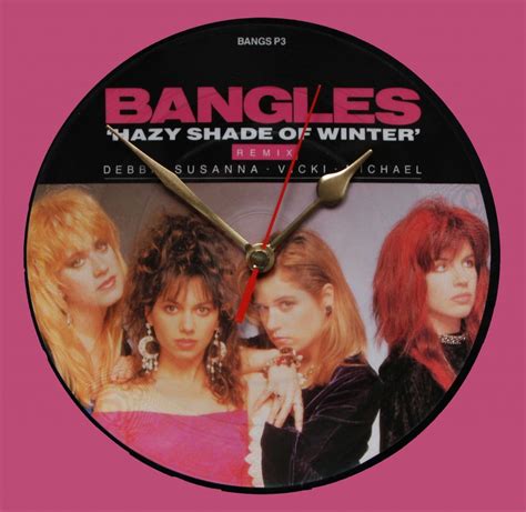 Bangles Hazy Shade Of Winter Vinyl Clocks