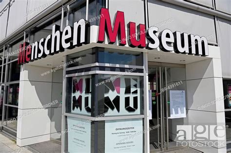 Entrance Menschen Museum Berlin Germany Stock Photo Picture And