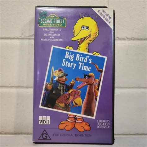 Sesame Street Big Birds Story Time Vhs Vintage 1991 Jim Henson