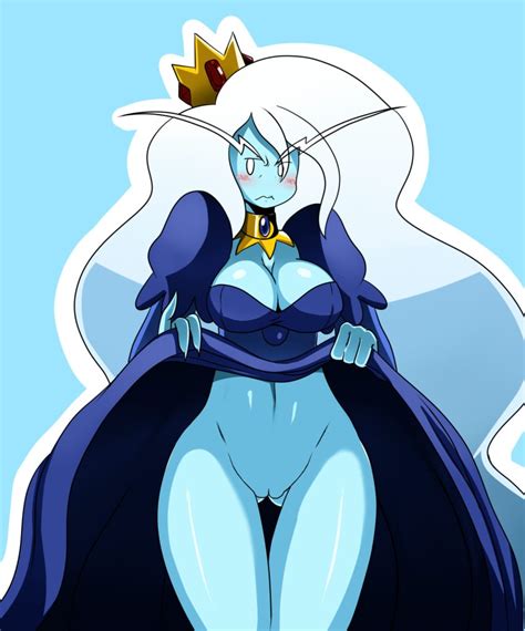 Rule 34 1girls Adventure Time Blue Theme Bottomless Crown Female