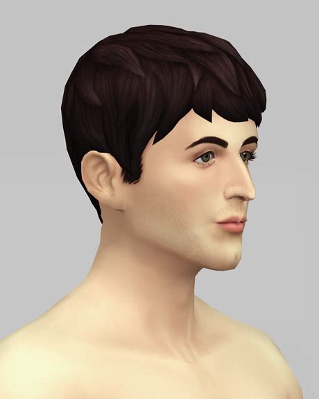 Sims 4 Hairs Rusty Nail Beatle Boy`s Hair V1