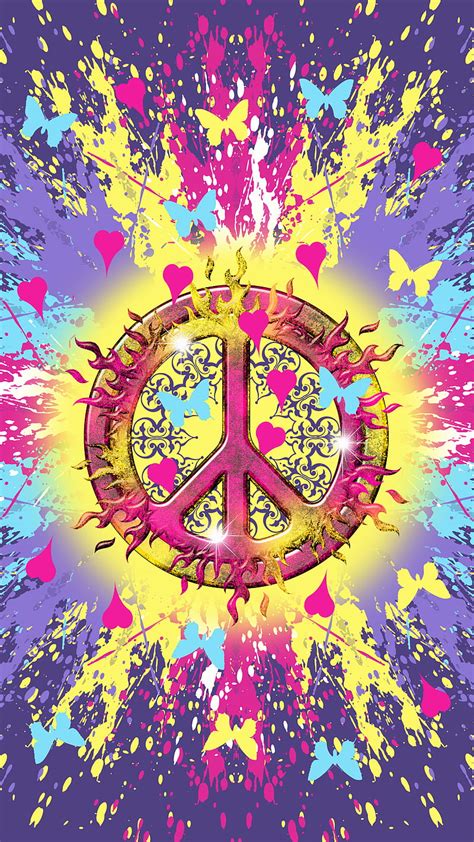 Psychedelic Peace Wallpaper
