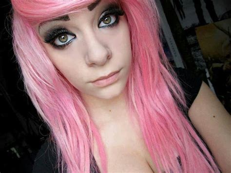 Emo Girl Pink Hair Pink Hair Dye Pastel Hair Pink Hair