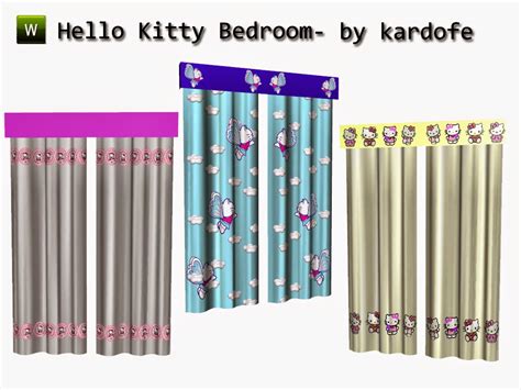 Kardofe Creaciones Sims Hello Kitty Bedroom