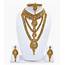 Lucky Jewellery Golden Alloy Bridal Necklaces Set  Buy