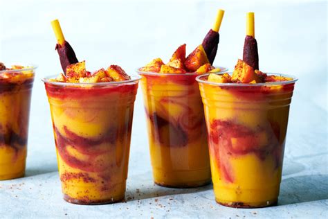 See more ideas about mexican candy, chamoy, mango sauce. Mango Shots With Chamoy And Tajin Recipe