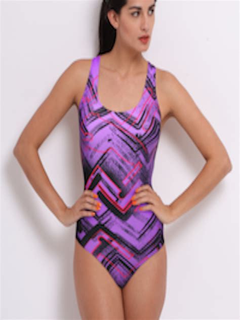 Mens puma swim brief classic swimming trunks bathing suit costume (384164097398). Buy Puma Women Purple Printed Swimsuit - Swimwear for ...