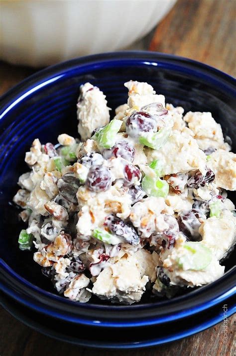 This delicious, low carb chicken salad is loaded with creamy & crunchy goodness from the likes of eggs, celery, & onion, then sprinkled with fresh herbs! Chicken Salad with Grapes Recipe - Cooking | Add a Pinch