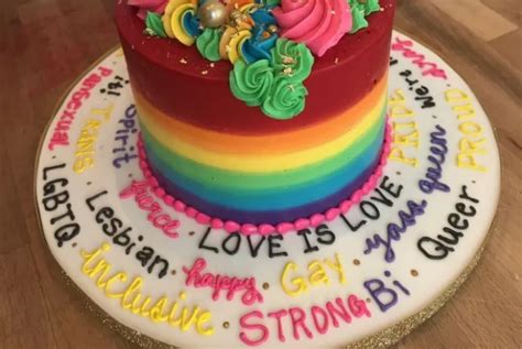 a man asked a bakery to make him the gayest cake possible and the results are magical lgbtq nation
