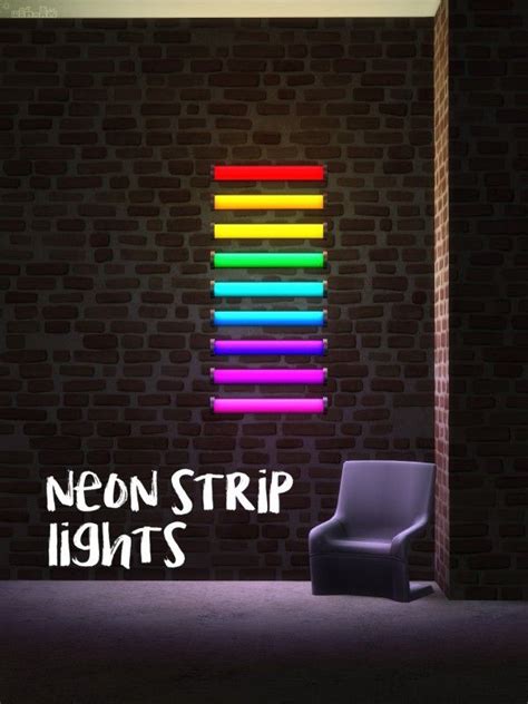 Picture Amoebae Neon Strip Lights Sims 4 Downloads