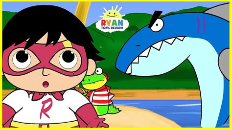 Fun cartoon animation for kids with ryan's world! Ryan Pirate Adventure with Shark Cartoon Animation for ...