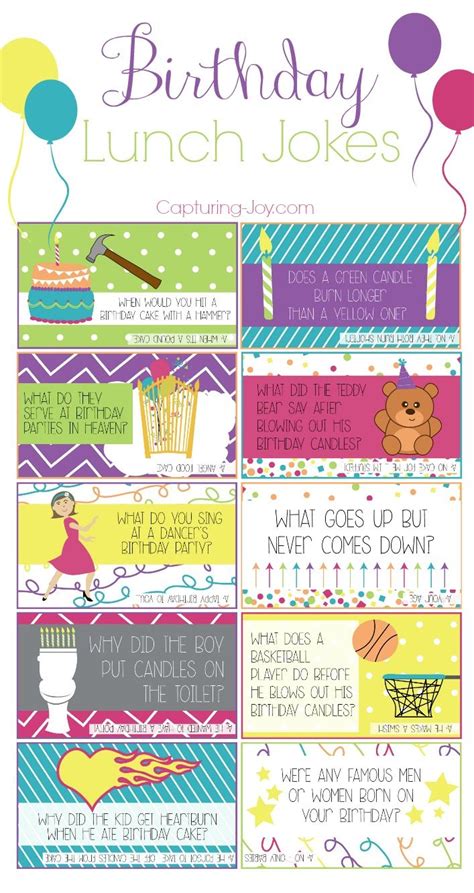 A caterer, band, and a hired clown. Birthday Lunch Box Jokes | Birthday lunch, Jokes for kids ...