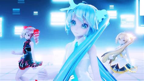 Mmd Freely Tomorrow Miku Neru Teto Youtube