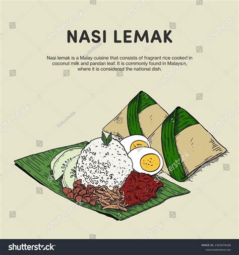 Nasi Lemak Fried Chicken Over 120 Royalty Free Licensable Stock
