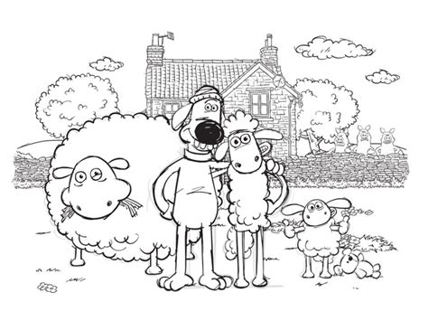 Kumpulan Gambar Untuk Belajar Mewarnai Mewarnai Gambar Shaun The Sheep
