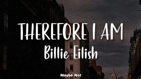 Billie Eilish Therefore I Am Lyrics Español Ingles Youtube